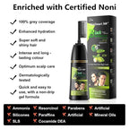 SkinSmart 360® No-Stain Hair Dye Shampoo – Full Gray Coverage for Men & Women, 3-in-1 Color + Cleanse + Condition, Natural Ingredients, Easy No-Mix Formula, 200 mL (Natural Black + Magic Comb)