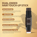 Gowwim Root Touch up Powder, Instantly Gray Hair Cover up Hairline Powder for Women & Men Waterproof and Sweatproof Root Cover Up Long-Lasting for Thinning & Loss Hair (black3, 7.5g)