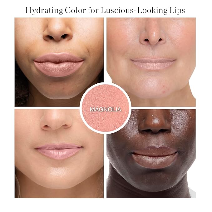 Ogee Tinted Sculpted Lip Oil - Lip Stain Made with 100% Organic Coconut Oil, Jojoba Oil, and Vitamin E - Best as Lip Balm, Lip Color or Lip Treatment - MAGNOLIA