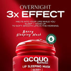 Lip Mask, Overnight Lip Treatment Enriched With Skin Softening Berry and Hydrating Shea Butter, Flaky Dry Lips