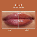 Thrive Causemetics Sheer Strength Lip Plumping Peptide Gloss, Lip Plumper with Vitamin E, Peptides, Plumps, Smooths & Hydrates Lips, High Shine, Vegan & Cruelty Free, Imani (Neutral Toffee)