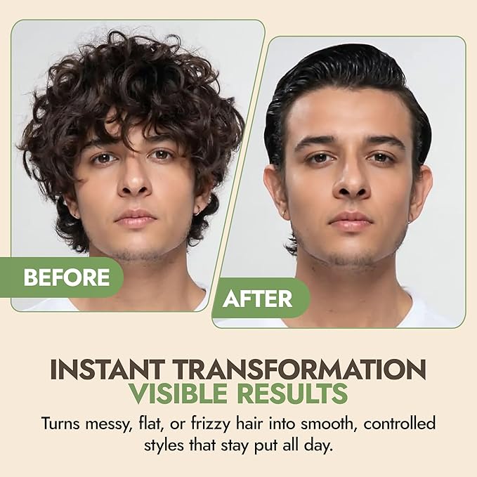 Nature’s Brand - Herbal Choice Mari Organic Hair Gel, 8 Oz - All-Day Hold for Curly & Straight Hair, Nourishing, Rosehip & Olive Oil Gel with Sweet Orange, Lemongrass - Hydrates Color-Treated Hair