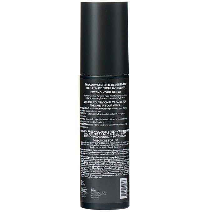 Norvell Glow System Post-Tan Face Lotion, 2 fl oz – Extend Your Glow Post-Spray Tanning or Build a Gradual Tan with After Tanning Lotion for Face