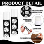 24 Pcs Volleyball Lip Balm Volleyball (Black)