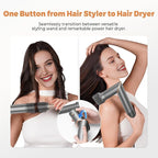 6 in 1 Hair Dryer Brush, Powerful Blow Dryer Brush Air Curler Air Curling Wrap Styler, Blow Dryer Diffuser Ionic Hot Air Brush Fast Dry, Straight,Curl, Blow dryers Brush for Hair, Travel Bag 100-120V