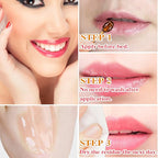 1PCS Bee Lip Balm Honey Pot,Honey Sleeping Lip Mask Bee Lip Balm with Applicator,Natural Moisturizing & Prevention Dry and Cracked Lip Scrubs Exfoliator