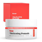 Keeps Matte Thickening Hair Pomade for Men - All-Day Medium Hold Styling Pomade with Natural Ingredients for Visibly Thicker, Fuller Hair - Biotin, Caffeine, Green Tea & Saw Palmetto