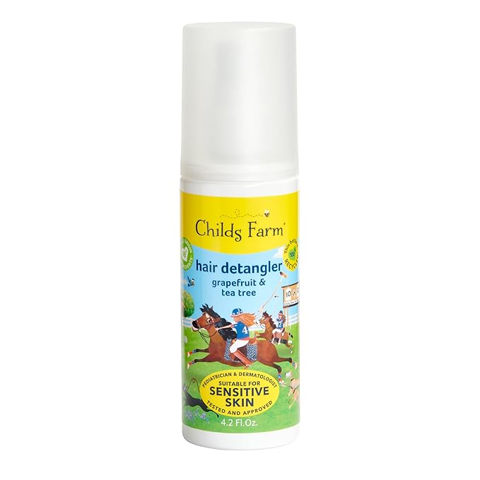 Childs Farm, Kids Hair Detangler, Grapefruit & Organic Tea Tree, Suitable for Dry, Sensitive & Eczema-prone Skin, 4.2 Fl Oz