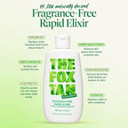 The Fox Tan Fragrance-Free Rapid Tanning Elixir, Tanning Accelerator Lotion For Darker & Faster Tans, Flawless Tans, Vegan & Cruelty-Free, 120mL