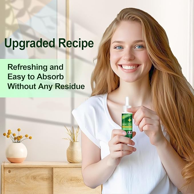 5% Minoxidil for Men, Minoxidil for Women Hair Growth Products, Extra Strength Minoxidil Topical Hair Loss Regrowth Treatment Serum with Rosemary & Biotin, Upgraded formula light & Non-Greasy 2Pack