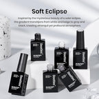 Beetles Gray Gel Polish Set Gel Nail Polish Winter Colors 2025 White Black Nude Neutral Gray Milky Soak off Uv Led Lamp Needed Manicure Salon DIY at Home Gifts for Women Soft Eclipse