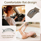 French Flat Hair Clips for Women 6pcs Hair Claw Clips for Thick or Thin Hair Matte Claw Clips for Girls Barrettes Non-Slip Strong Hold Hair Accessories for Women (Brown Grey)