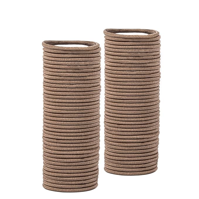 Small Hair Ties,Blonde Hair Elastics For Thin Hair,200 Count,No Damage Ponytail Holders for Women,Girls and Kids (2mm x 2.5 cm,Dark Neutral Blonde)