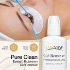 LASHVIEW Sensitive Lash Remover for Lash Extensions - Clear Eyelash Extension Remover Gel 15ml