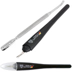 3 Swords Germany - Brand Quality Cuticle Knife Trimmer Remover Cutter (1pc.) and Cuticle Pusher Scratcher (1 pc.) Made in Germany
