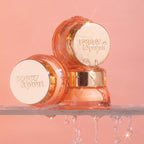 Poppy & Pout Pomegranate Peach Overnight Lip Mask – Natural Lip Care with Shea Butter & Beeswax – Cruelty Free, Recyclable Glass Jar (0.65 oz)