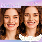 Glitter Freckles Face Tattoo for Women - 12 Unique Gold Sparkle Patches, Waterproof Temporary Freckle Stickers for Festival, Rave & Makeup Glow-up