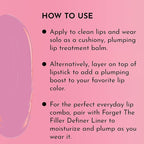 LAWLESS Women's Forget the Filler Lip Plumping Line Smoothing Tinted Balm, Cupid, Pink, 0.09 Ounce