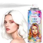 White Hair Spray Color, Silver White Temporary Hair Color Spray for Kids Women, Temporary Hair Dye, Washable Hair Color Wax With Non Damaging for Halloween Makeup, Costume, Christmas Party(4.06 oz)