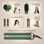 5 in 1 Blow Dryer Brush, Upgrade Hair Dryer Brush Set Negative Ion Air Styler Curling Wrap Air Curler, Hot Air Brush Curling Iron Hair Styling Tools As A Gift for Straight/Curl/Dry/Smooth