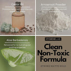 HygieneLab Men's Hair Gel - EWG Verified, Strong Hold, Matte Finish, Weightless Texture, Sandalwood Scent, Non-Toxic Clean Formula, Suitable for All Hair Types