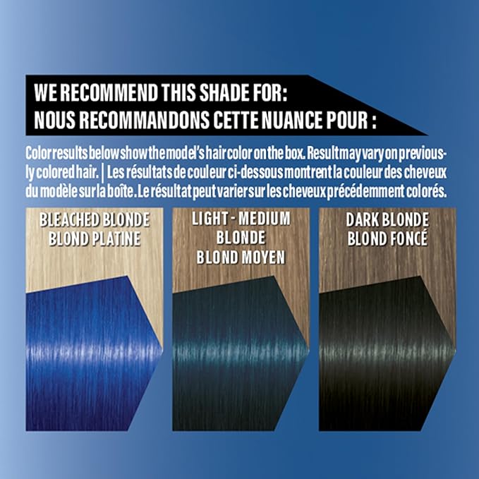 got2b Color Remix Semi-Permanent Hair Color, Blue Euphoria 095, Customizable Temporary Hair Dye to Create A Vibrant or Pastel Shade, Easy At-Home Application, Lasts Up to 15 Washes