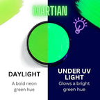 Mehron Paradise FX UV Neon Glow – Neon UV Martian 1.4 oz | Water Activated Black Light UV Paint for Raves, Costumes, SFX, Halloween, Stage, Theater & Cosplay