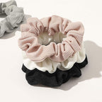 Scrunchies Hair Ties Scrunchy for Women Girls Cute Hairties for Thick Curl Hair No Crease Hair Accessories Soft Ropes Ponytail Holder No Hurt Your Hair 4FBHHCQ-001