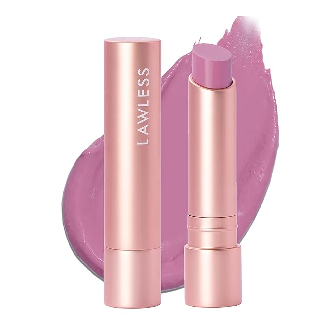 LAWLESS Women's Forget the Filler Lip Plumping Line Smoothing Tinted Balm, Cupid, Pink, 0.09 Ounce