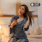 Professional Ionic Hair Dryer with Brushless Motor, High-Speed 110000 RPM Low Noise Temperature Control Portable Negative Ionic Blow Dryer with Concentrator Nozzle for Home, Travel and Salon