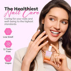 modelones Nail Strengthener and Growth Pearl Pink Nail Polish Nail Repair for Damaged Nails Hardener Extra Strong and Growth Nail Care Gifts for Women 15ml