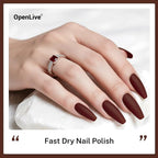 16.5ml Brown Nail Polish Large Volume Quick Drying Nail Polish, Fast Drying and Long Lasting Color Nail Art DIY Home Manicure Gift for Women