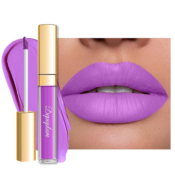 Purple Lipstick Matte for Women SuperStay Long Lasting Lipstick Smudge Proof No Transfer Liquid Lipsticks, Cruelty Free Lip Makeup,DM31 Lilac Promise