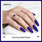 16.5ml Dark Blue Nail Polish Large Volume Quick Dry Nail Polish, Long Lasting Shine, Fingernail Toenail Nail Art DIY Home Travel Nail Art Gift