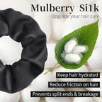 5Pcs Mulberry Silk Hair Ties,Silk Hair Scrunchies for Frizz & Breakage Prevention,No Damage,Elastic Ponytail Holders, Funny Gifts for Girlfriend Her Mon Grandma Daughter