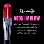 Mehron Paradise FX UV Neon Glow – Neon UV Intergalactic 1.4 oz | Water Activated Black Light UV Paint for Raves, Costumes, SFX, Halloween, Stage, Theater & Cosplay