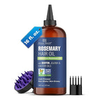 Botanic Hearth Rosemary Oil for Hair Growth | Strengthening Biotin, Jojoba, Castor Hair Growth Oil for frizzy hair | Dry, Damaged Scalp Treatment | Color Safe | All Hair Types | 16 Fl Oz
