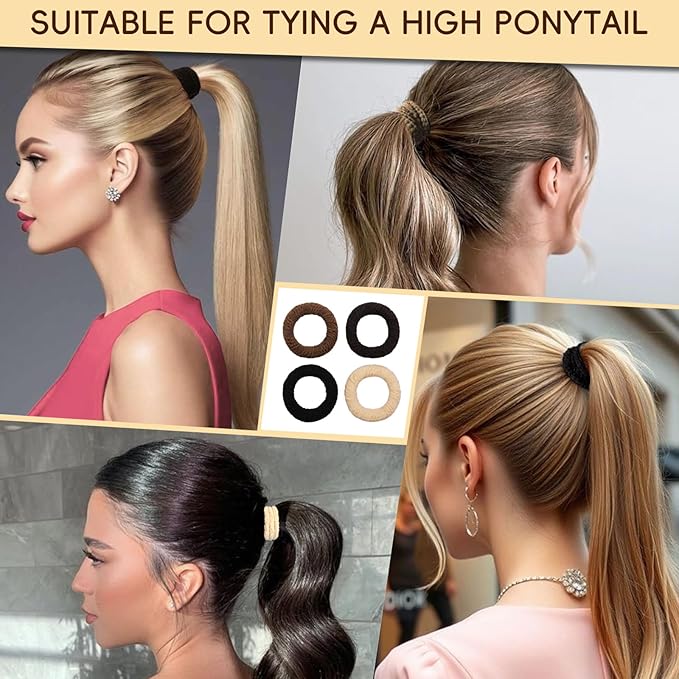 Womens hair ties,Boho Hair Ties 20pcs,anti breakage hair bands,ponytail holders,no damage for thick and thin hair,elastics hairtyes hair tie bracelets for Mother's Day,Valentine's Day,Christmas gifts