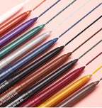 Reddish Brown Cream Shimmer Eyeliner Pencil Waterproof Retractable Brown Gel Eyeliner Smudge-proof Hypoallergenic Makeup (05#)