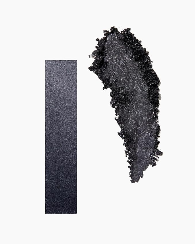 MAKE Beauty Multi-Chromatic Eye Shadow. Metal Reflecting Luminous Foil Finish Creamy, Buildable, Dimensional Long-wear, Crease-proof Powder Eyeshadow, Multichrome Shade - Onyx, Slate Grey