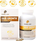 3 PK- 100% Natural Growth Treatment, Reduces Hair Loss, US Patented Formula Proven Effective for Men & Women, 100% Vegan, Non-GMO, 90-Day Supply, 3 Pack