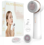 Electric Facial Cleansing Brush with Silicone and Bristle Brushheads,Gentle Electric Face Scrubber Exfoliator, Face Cleansing Brush, Face Wash Brush Machine, Rechargeable, Relief for Face Skin Issues