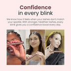 Trybello 2-in-1 Eyelash Growth Serum + Mascara Dual Wand | Natural Lash Growth Booster with Biotin, Peptides & Botanical Extracts | Volumizing, Thickening & Lengthening Formula for Fuller Eyelashes