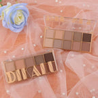 AMY'S DIARY 12Color Light Pink Purple Eyeshadow Palette, Long-Lasting, and Highly Pigmented. Elevate Your Eye Makeup– Unleash Your Unique Style (10 colors 09#)