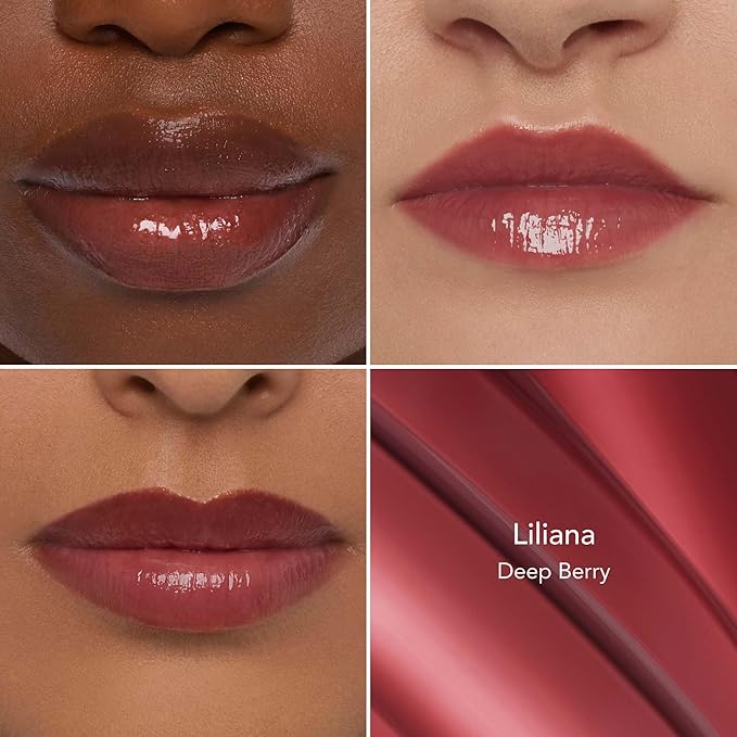 Thrive Causemetics Sheer Strength Lip Plumping Peptide Gloss, Lip Plumper with Vitamin E, Peptides, Plumps, Smooths & Hydrates Lips, High Shine, Vegan & Cruelty Free, Liliana (Deep Berry)