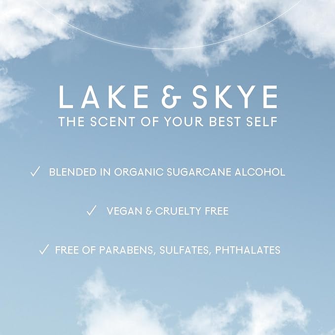 Lake & Skye 11 11 Azure Unisex Fragrance Oil Sample, Sheer & Aquatic Scent, Floral and Musk Notes - 0.06 fl oz (2ml)