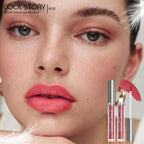 COOL STORY Velvet Lip Stain Mousse, Lip Tint Long-Lasting Waterproof Matte Finish (02)