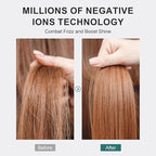 Travel Hair Dryer Brush Dual Voltage Blow Dryer in One, 2 inch Mini Hot Air Styling Tool, Hair Volumizer/Straightener/Curler with Universal Adapter, European Travel Size Styler