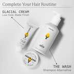 Highland Glacial Hair Clay Pomade - Award winning hair styling clay for men and women made with 100% all natural and organic ingredients that promote hair and scalp health. Low shine, Medium Hold.