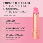 "LAWLESS Forget the Filler Lip Plumping Line-Smoothing Tinted Balm, Baby Doll, Pink, 0.09 Ounce"